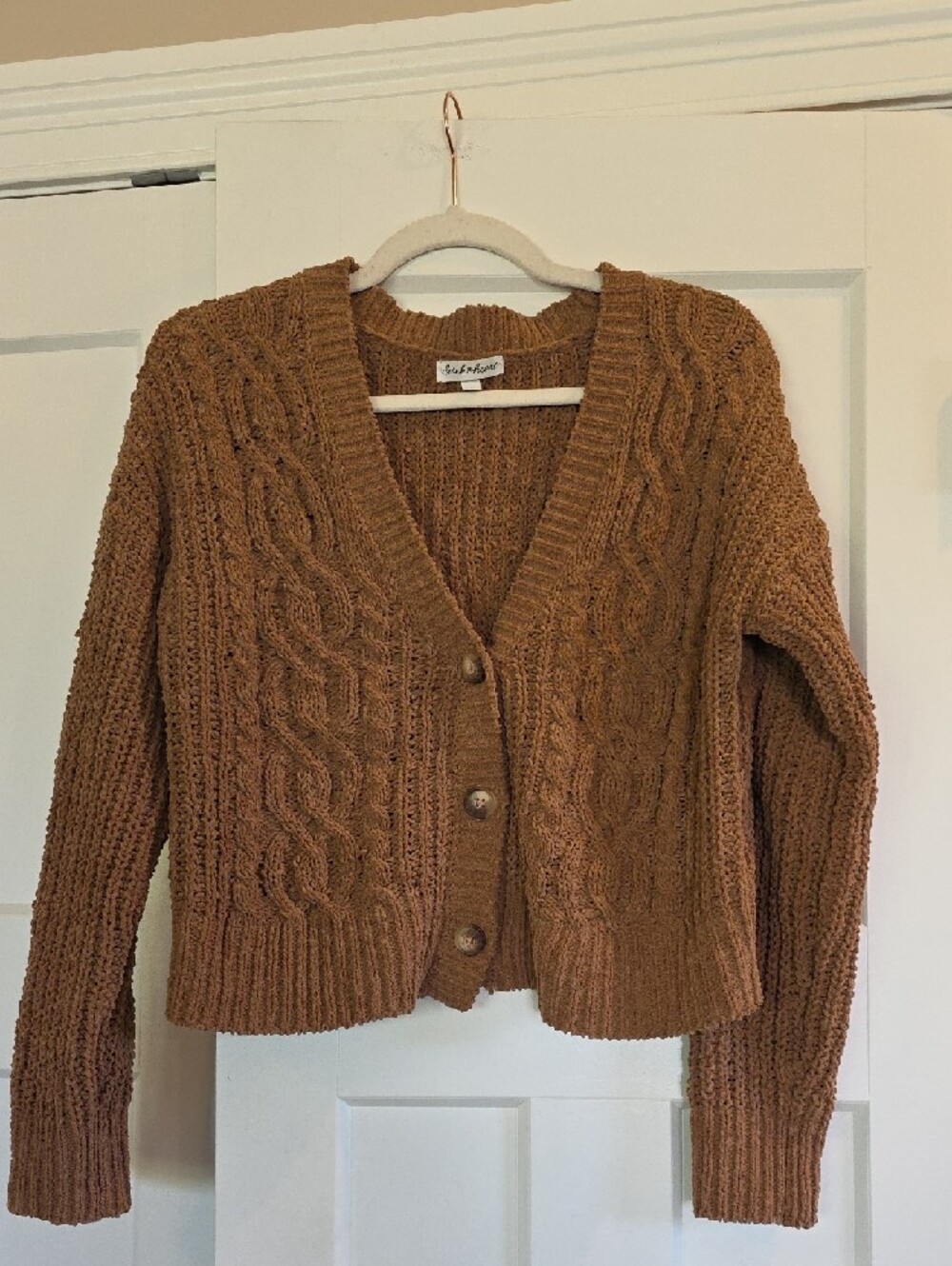 SHEIN Mixed Knit Sweater Bundle in Rust, Cream, Tan, Mauve - Picture 4 of 11